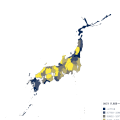 日本地図カルトグラム