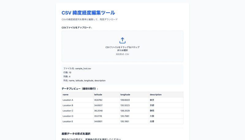Featured image of post 緯度経度フォーマッター